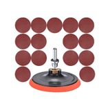 17 Parça Cırt Zımpara Seti + Matkap Aparatı 115 Mm (465635280)