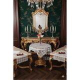 17 Parça İğne Oyası Vitrin Takımı – Makine işi - Çok Renkli - 75x75cm