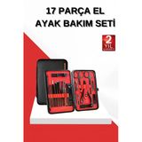 17 Parça Manikür Seti El Ve Ayak Bakımı Törpü Cımbız Tırnak Temizleme Mir84240371