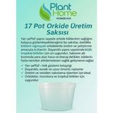 17 Pot Orkide Üretim Saksısı - Tropikal Bitki ve Köklü Bitkiler Için Özel Üretim Saksısı 2 Adet