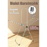 17042 Metal Kurutmalık, Çamaşır Kurutma Askısı, Beyaz, Dayanıklı ve Pratik Kullanım - Seçenek 1