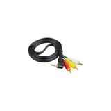 1708 Uydu Alıcısı Av Kablo 3.5 mm Stereo L Erkek / 3 Rca Siyah Kablo 1.2 Metre Uzun Jack - Option-1