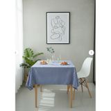170x170 Cm Pötikare Kareli Sofra Bezi Masa Örtüsü, Piknik Örtüsü, Çok Amaçlı Şık Ve Dayanıklı Örtü Lacivert
