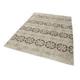 171x240 cm Kareli Kilim Bej Kareli Yün El Dokuma Modern Geometrik Etnik Eskitme Desenli Boho Oturma Odası Salon Yolluk Koridor Mutfak Halısı