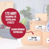 172 Adet Yapışkanlı Koli Etiketi Kırılabilir Etiketleri Ve Depolama Ev Taşıma Ve Taşınma Malzemeleri