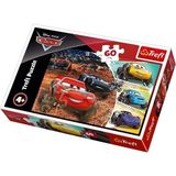 17327 Şimşek Mcqueen ve Arkadaşları, Disney Cars 60 Parça, 4 Yaşından Büyük Çocuklar Için