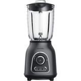 1,75 L Cam Blender 1400W Paslanmaz Çelik 6 Bıçaklı Smoothie Mikseri - Siyah