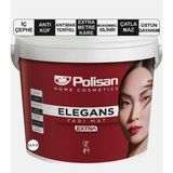 17,5kg / 12,5 Lt Polisan Elegans Extra Antiküf Antibakteriyel Iç Cephe Duvar Boyası Her Renk Kartela Rengi - Yalın Beyaz