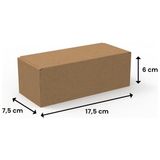 17,5x7,5x6 - 200 Adet Kilitli E-Ticaret Karton Kargo Kutusu
