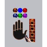 176 LED Amber Renkli El Hareketiyle Kontrol Edilen Motosiklet Dönüş Sinyali - 12 W - RGB