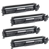 17A CF217A Çipli Muadil Toner, 4'lü Set, Siyah, HP LaserJet Pro M102a M102w MFP M130a M130nw M130fn M130fw ile Uyumlu, 4x1.600 Sayfa