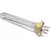 17cm 1 1/4 İnç Cr304 Vidalı 1250w+1250w 2500w Isıtıcı Rezistans