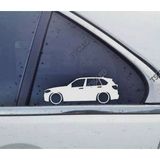 17CM X5 F15 Kelebek Cam Oto Sticker 2 Adet