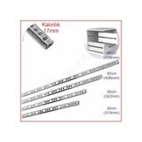 17mm 40cm Teleskopik Ray Çekmece Kızağı Çekmece Rayı 17x406 Çekmece Rayları