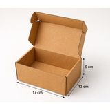 17X13X9 cm Kutu-Mini Receiver E-Ticaret Kargo Kutusu-01 Desi Kutu-Kraft-25 Adet - Kahverengi