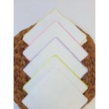 17x17cm 10'lu Ekebaby %100 Pamuk Penye Kumaş Bebek Ağız Bezi Mendili