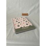 17X24 cm Stickerlı Süresiz Planlama Defteri – Sert Kapaklı Haftalık Günlük Ajanda, Organizer - Yeşil