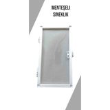 17X25 Sineklik Menteşeli En 0:90 Boy 0:130 - Gri