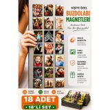 18 ADET KİŞİYE ÖZEL RESİM BUZDOLABI MAGNETİ BASKI 6X9 CM KALİTELİ BASKI ÖZEL