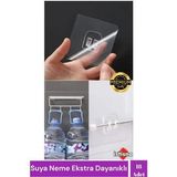 18 Adet Süper Güçlü Şeffaf Çerçeve Askısı Lekesiz Duvar Yapışkanı Mutfak Banyo Raf Tutucu Aksesuarı