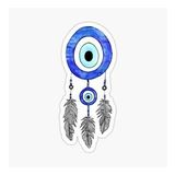 18 CM Nazar Boncuğu Sticker Duvar Etiket Araba Yapıştırma M9