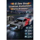 1:8 Dev Boy Uzaktan Kumandalı Yarış Arabası | 2.4 Ghz | Sesli, Işıklı Ve Duman (Buhar) Efektli