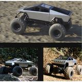 1:8 Dev Büyük Boy 4x4 Cybertruck Rc Kumandalı Uzaktan Kumandalı Araba 2.4 Ghz - Gri