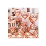 18 Inç Rose Kalp Balon Aşk Kırmızı Kalp Şeklinde Düğün Nişan Sevgililer Günü 10lu