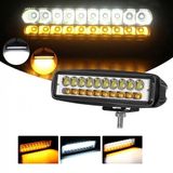 18 Led 54 W Beyaz 3 Modlu Turuncu Beyaz Flashlı Gündüz Ledi Off Road Far Çalışma Lambası Sis Lambası