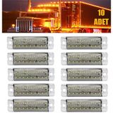 18 LEDLİ YAN MARKER LAMBA KAMYONET DORSE KAMYON LED LAMBA BEYAZ 12 Volt 10 Adet