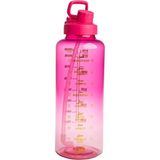 1,8 Litre Pembe Su Şişesi, Motive Edici, Sızdırmaz, Spor ve Günlük Kullanım - Koyu Pembe