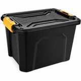 18 Litre Sert Plastik Tek Bölmeli Organizer Kutu, Saklama Kabı - Ev Araba Saklama Kutusu - Ev Banyo Düzenleyici, Dolap Düzenleyici, Saklama, Kutu, Organizer, Eşya Düzenleme,Darbeye Dayanıklı