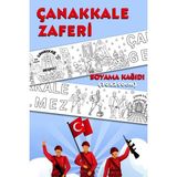 18 Mart Çanakkale Zaferi Temalı Dev Boyama Kağıdı 2,5metre Rulo Boyama Kağıdı - Çocuk Eğitici Boyama