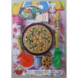 18 Parça Pizza Oyun Seti Gerçek Gibi Oyuncak Menü Set Bıçak Spatula Dondurma Tüm Aksesuarlar Tam Set