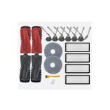 18 Parça Roborock ile Uyumlu Qrevo CurV/Qrevo C/EDGE-Edge C/Curv 5A1-Curv S5X Robot Süpürge Mop Paspas,Hepa Filtre,Firça Temizlik fırçası ve Tarağı Yedek Parça Aksesuar Seti