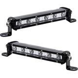 18 W Düz Üniversal Uzun Sis Lambası LED Bar 6 LED