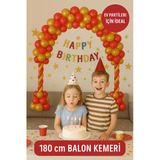 180 Cm Balon Kemeri Seti – Doğum Günü Parti Süsleme Ve Kolay Kurulum Dekor