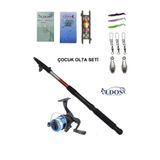 180 Cm Kamış Makina Olta Seti, Tam Takım, Çocuk Olta Seti Hobi Kıyı Set