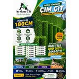 (180 CM x 12 M) Çim Çit Yeşil Bahçe Teli Galvanizli Yüksek Kalite