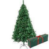 180 cm Yılbaşı Çam Ağacı, 520 Adet Ekstra Yoğun Dallı, Yüksek Kaliteli PVC Malzeme, Sallanmaz Metal Ayaklı ve Gövdeli, Saklama Çantası ile, Ev Ofis Parti Noel Dekorasyonu İçin 180 cm Yılbaşı Çam Ağacı