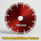 180 mm 18 cm Turbo Kanallı Elmas Kesme Diski Avuç Taşlama Seramik Beton Granit Tuğla Blok Için Uygun - Bordo