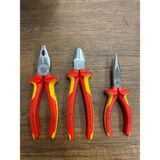 180 mm Pense Yan Keski 160 mm Kargaburun Seti 1000 V Vde Made In Germany - Çok Renkli