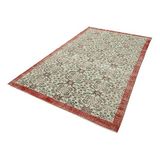 182x287 cm Kareli Kilim Kırmızı Kareli Yün El Dokuma Modern Geometrik Etnik Eskitme Desenli Boho Oturma Odası Salon Yolluk Koridor Mutfak Halısı