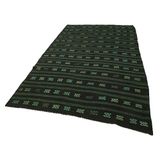 183x320 cm Geometrik Kilim Yeşil Geometrik Yün El Dokuma Modern Geometrik Etnik Eskitme Desenli Boho Oturma Odası Salon Yolluk Koridor Mutfak Halısı