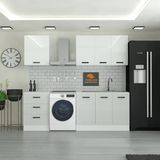 185 Cm Mutfak Dolabı Gümüş Mdf Kapak Tezgah Dahil Yrkn185 100
