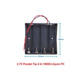 18650 2 Tel 4lü Pil Kutusu Paralel 4 Adet 3.7v Paralel Lityum Lion Batarya Yuvası Mobil Güç Kaynağı DVM.101.230