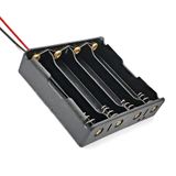 18650 2 Tel 4lü Pil Kutusu Paralel 4 Adet 3.7V Paralel Lityum Lion Batarya Yuvası Mobil Güç Kaynağı Powerbank Tutucu 15cm Kablolu