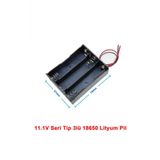 18650 3Lu Pil Kutusu Seri 3 Adet 11.1V Seri Lityum Lion Batarya Yuvasi Mobil Guc Kaynagi Powerbank