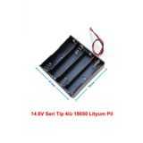 18650 4Lu Pil Kutusu Seri 4 Adet 14.8V Seri Lityum Lion Batarya Yuvasi Mobil Guc Kaynagi Powerbank