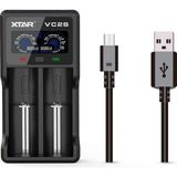 18650 Akü Şarj Cihazı Uk VC2S 18650 Pil Şarj Cihazı Vc2 2019 Yükseltme LCD Ekran Powerbank Fonksiyonu 10440 14500 16340 18650 20700 22650 2650 26 2650 - Çok Renkli